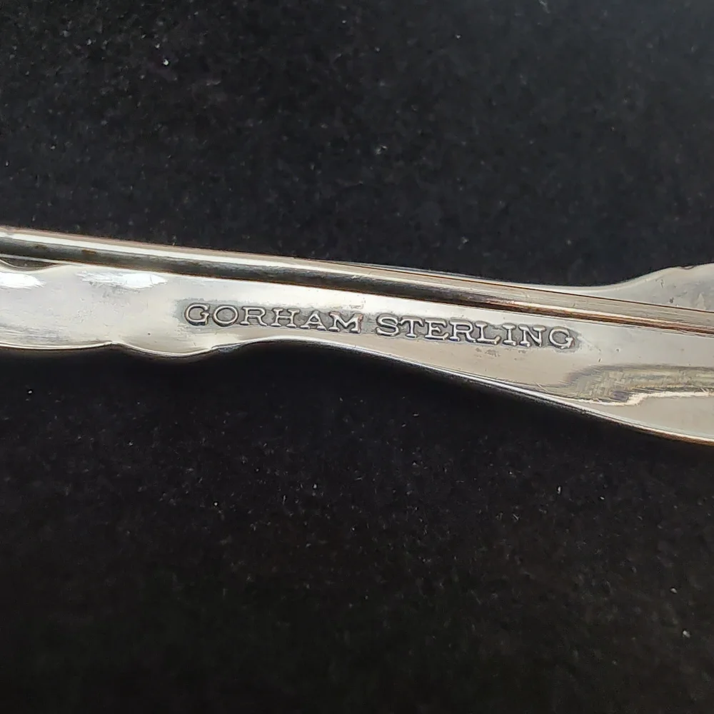 Vintage Gorham Sterling Silver Spoon Brooch Pin 1953 Décor pattern Decor - Picture 11 of 12